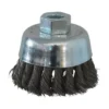 Brosse métallique, coupe conique, d.70mm, M14 - Sodise