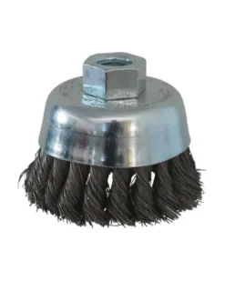 Brosse métallique, coupe conique, d.70mm, M14 - Sodise