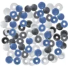 Cache Rivets, bleu, noir et blanc, 20pcs - Fixeco