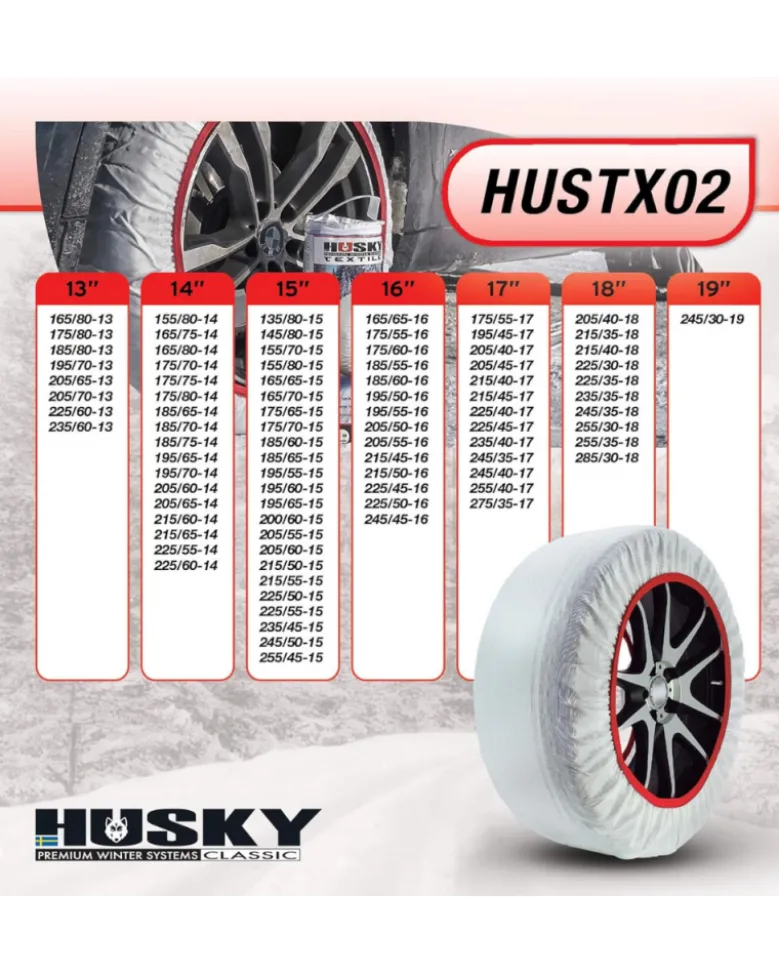 Chaussettes à neige, taille M - Husky