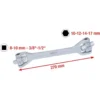 Clé de vidange universelle (150.9302) - KS TOOLS
