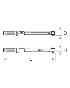 Clé dynamométrique, Ergotorque, ½”, 80-420 Nm - KSTOOLS
