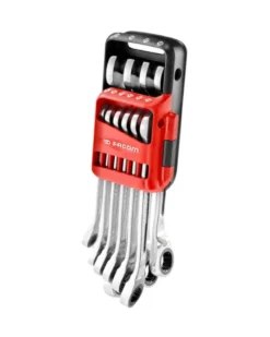 Clé mixte à cliquet facom, 10 pcs, de 8 à 19 mm