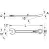 Clé mixte, 1.7/16”, 922.0070 - KSTOOLS