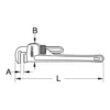 Clé serre tube, Stillson, 10" - 250mm (114.0010) - KS Tools