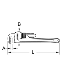 Clé serre tube, Stillson, 36" - 900mm (114.0036) - KS Tools