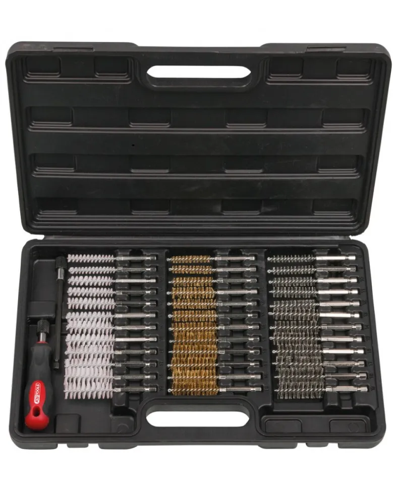 Coffret brosses de nettoyage puit de bougie - KS TOOLS (340.0010)