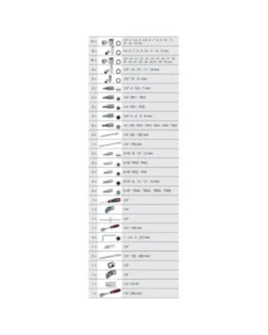 Coffret à douilles, F6 1/4" - 1/2", chromemat, 94 pcs (911.0694) - KS Tools