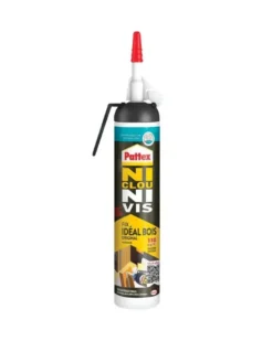 Colle mastic, ni clou ni vis, sans pistolet cartouche 266g - Pattex