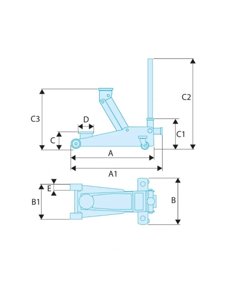 Cric hydraulique, 3 tonnes - Facom