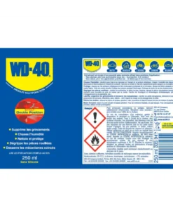 Degrippant, lubrifiant, multifonction, 250 ml - WD40