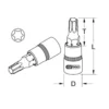 Douille tournevis torx 3/8 , L.50 MM - T50 - KS TOOLS