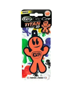 Désodorisant voiture plaquette DEOCAR titan 2D, fruit de la passion - GS27