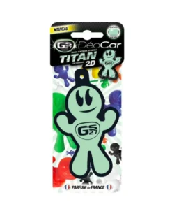 Désodorisant voiture plaquette DEOCAR titan 2D, aloe vera - GS27