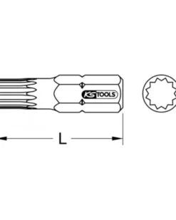 Embout tournevis à frapper, XZN®, M8 - KS TOOLS