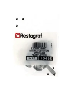 Fixations ¼ de tour, carénage sous moteur, 18 pcs - Restagraf