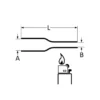 Gaine thermorétractable, adhésive, ø12 x 1200 mm (4 x 1200 après rétreint) - Restagraf
