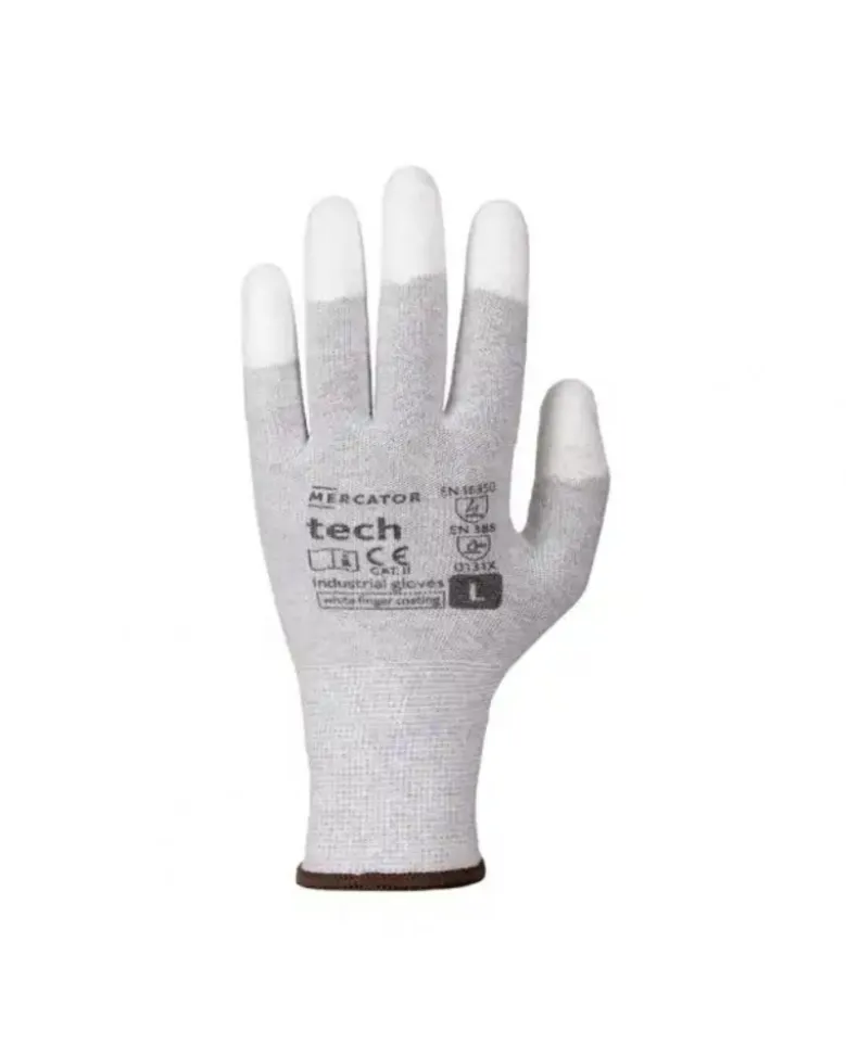 Gants antistatiques, taille L, 12 paires - Mercator