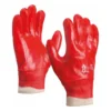 Gants de protection, enduits PVC rouge, taille 10 – Sodise
