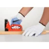 Gants de travail, à pois bleus, 12 paires, taille L - Mercator