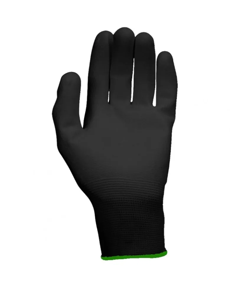 Gants microfibre, noir, T7, 12 paires - Kstools