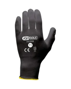 Gants microfibre, noir, T11, 12 paires - Kstools