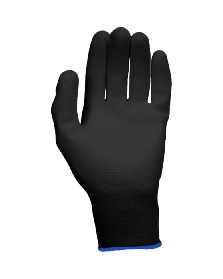 Gants microfibre, noir, T10, 12 paires - Kstools