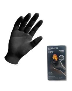 Gants nitrile, noir, taille S, x100 - Mercator