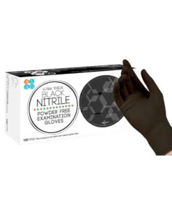 Gants nitrile non poudrés, boite de 100, taille M - ASAP
