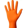 Gants nitrile non poudrés, taille XXL, boîte de 50, orange - MERCATOR