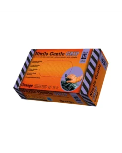 Gants nitrile, orange, taille XXL, x50 - Rubberex
