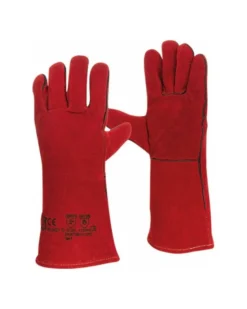 Gant soudeur, croute-double, rouge - Sodise