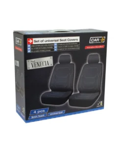 Housses de siege avant universelle noir venise (4pcs) - Car +