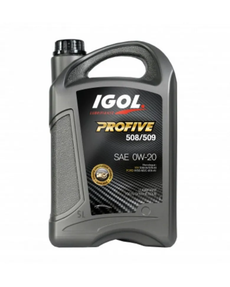 Huile moteur 0W20, profive 508-509, 5L - IGOL
