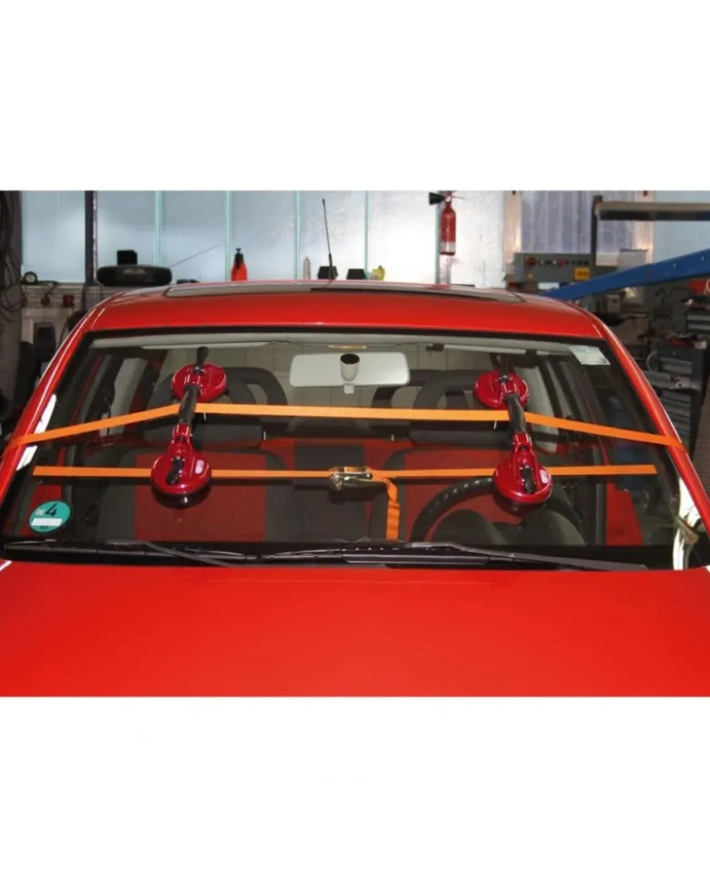 Jeu de ventouses double pour vitre ou pare-brise et sangle KSTOOLS