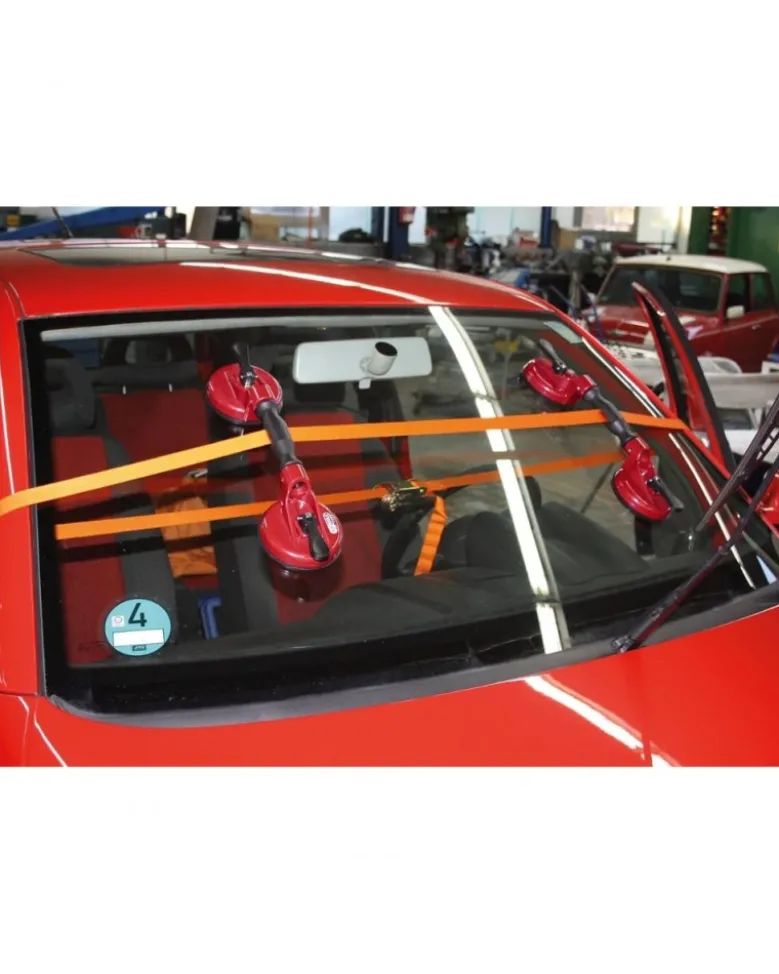 Jeu de ventouses double pour vitre ou pare-brise et sangle KSTOOLS