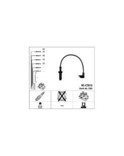 Kit de câbles d'allumage 7285 NGK adaptable PSA
