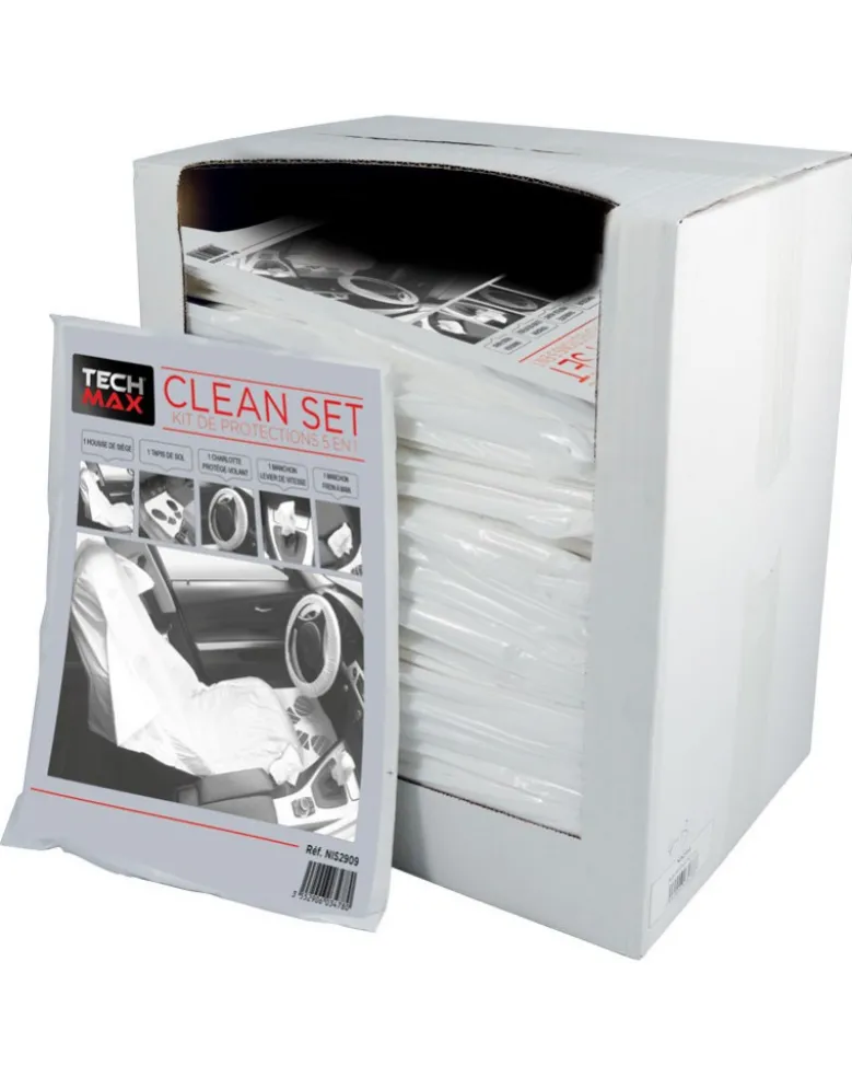Kit de protection intérieur jetable, set 5 en 1, boîte de 100 - TechMax