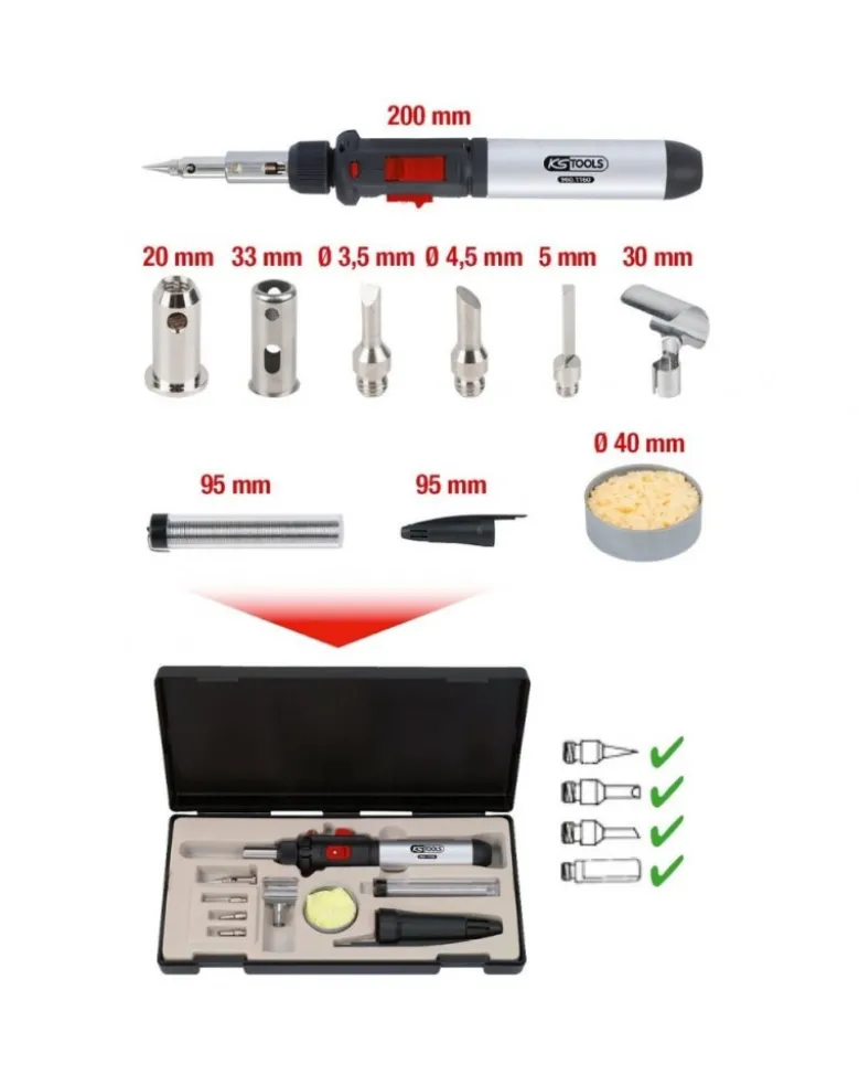 Kit de soudure - 10 pcs (960.1160) - KS TOOLS