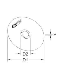 Lot de 50 disques à tronçonner, 75 mm x 1,5 mm, compatible 515.5560 - KS TOOLS