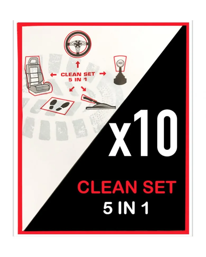 Lot de 10 Kit protection voiture jetable, 5 en 1 - Dialann