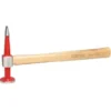 Marteau débosseler, panne droite tete ronde plate en acier polie - KS TOOLS