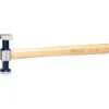 Marteau postillon standard, panne plate en acier poli , manche HICKORY - KS TOOLS