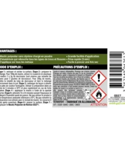 Mastic métallique 250g - GS27