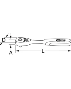Mini cliquet, ¼”, 72 dents - Kstools