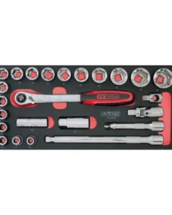 Module outils pour servante, 5 tiroirs, 187pcs - Kstools
