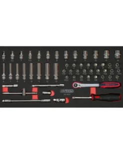 Module outils pour servante, 5 tiroirs, 187pcs - Kstools