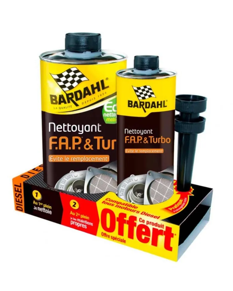Nettoyant FAP, sans démontage, et Turbo 1L + 300ml - BARDAHL