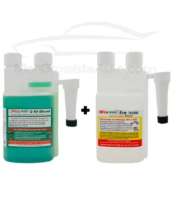 Pack décrassage Mecarun, ECO 10000 Diesel + C99 Diesel, 500ml