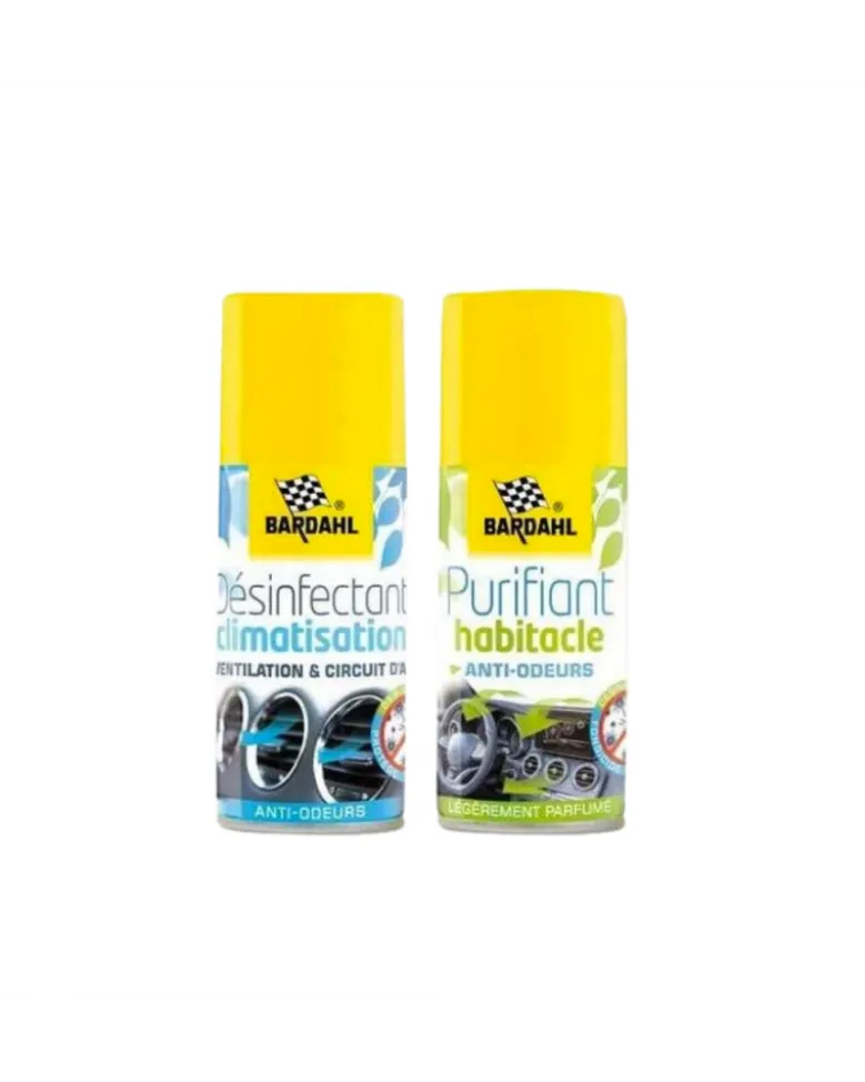 Pack Nettoyant climatisation + purifiant habitacle offert - Bardahl
